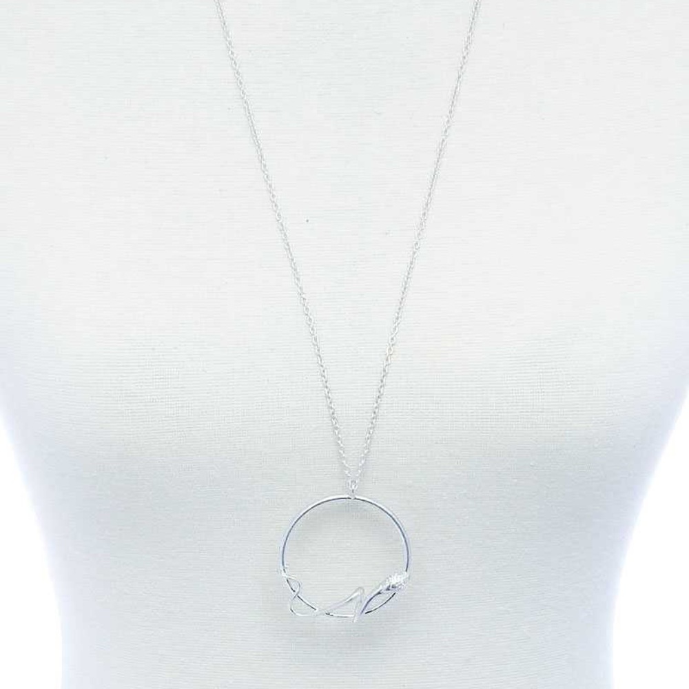Designer Fashion Snake Ring Pendant Necklace